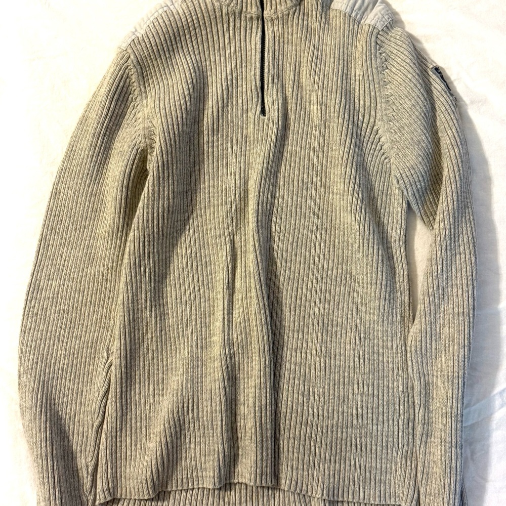 Calvin Klein Jeans Gray Zip Up Sweater